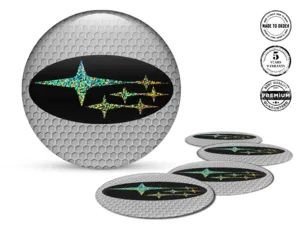 Subaru Wheel Stickers Version Resin Domed Emblems